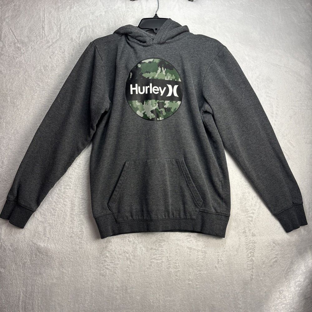 Hurley Boys Gray Graphic Sweatshirt, Size 18/20 XL Youth